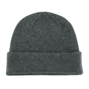 Mens 100% Cashmere Beanie Hat - &#39;Dark Gray&#39; - handmade in Scotland by Love Cashmere