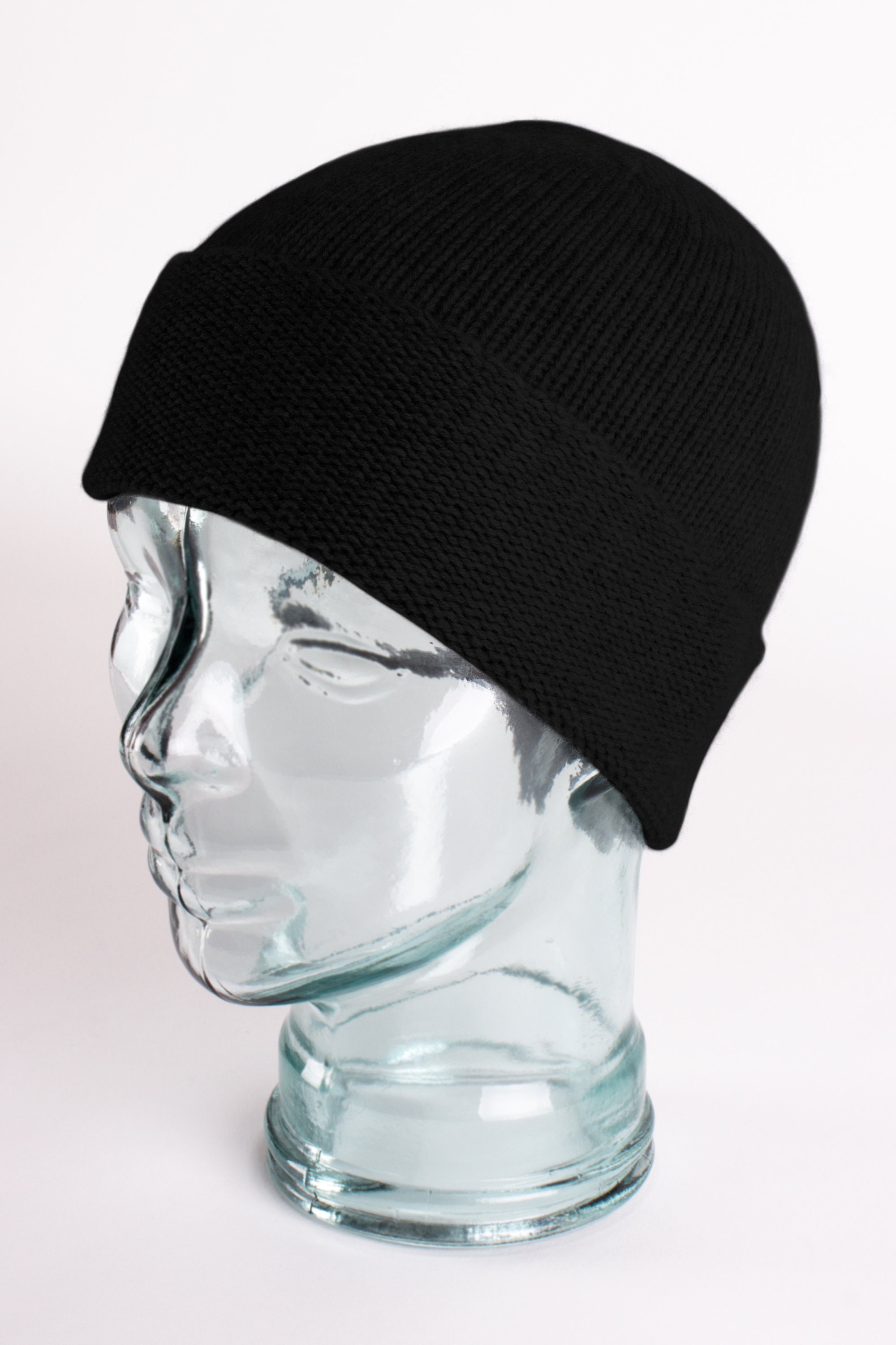 ニットキャップ・ビーニー Saint Laurent Black cashmere beanie hat (7194173Y205 1000) SAINT LAURENT サンローラン ニットキャップ/ビーニー
