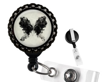 Hide Your Crazy and Act Like A Lady Silver Retractable Badge Reel Id Tag Holder by Geek Badges 
