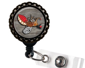 Death Spade Black Retractable ID Tag Badge Reel by Geek Badges Death Spade Black Retractable ID Tag Badge Reel by Geek Badges