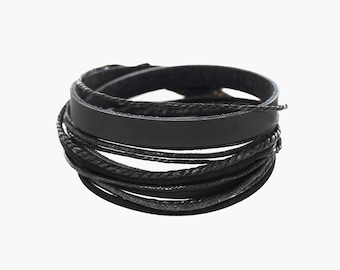 axy wickelarmband Lederarmband mit Geschenksack Leather Bracelet Armband