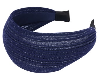 axy HR16a Bandeau large avec fils scintillants Hair Band - En 3 couleurs