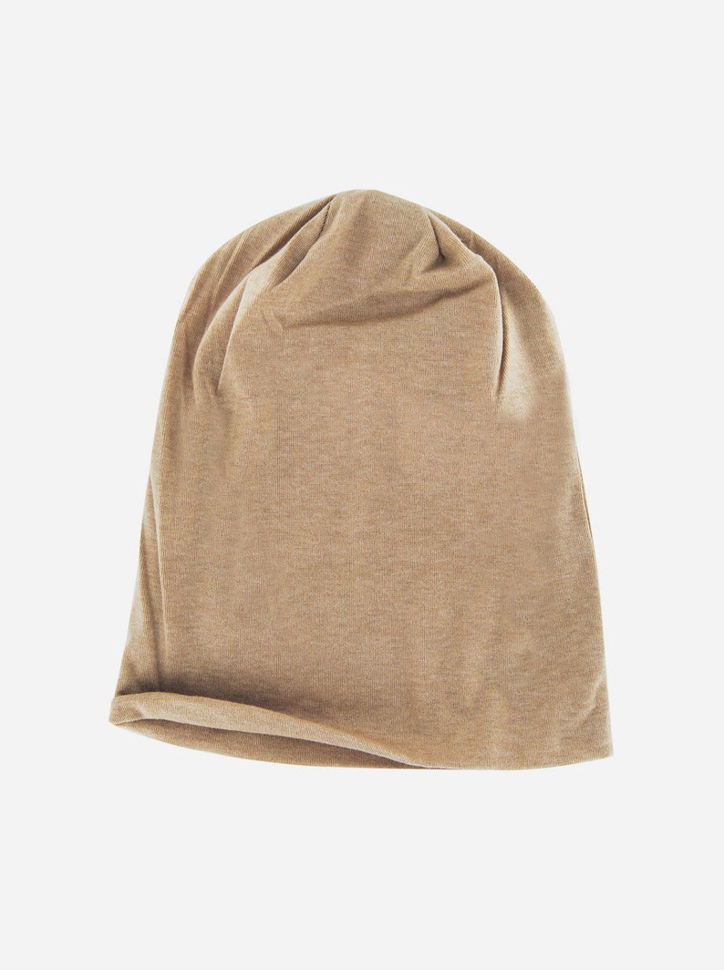 axy Slouch Beanie Long Hat for Men and Women Unisex Long Beanie Lightweight Plain Color HEMU1 image 3