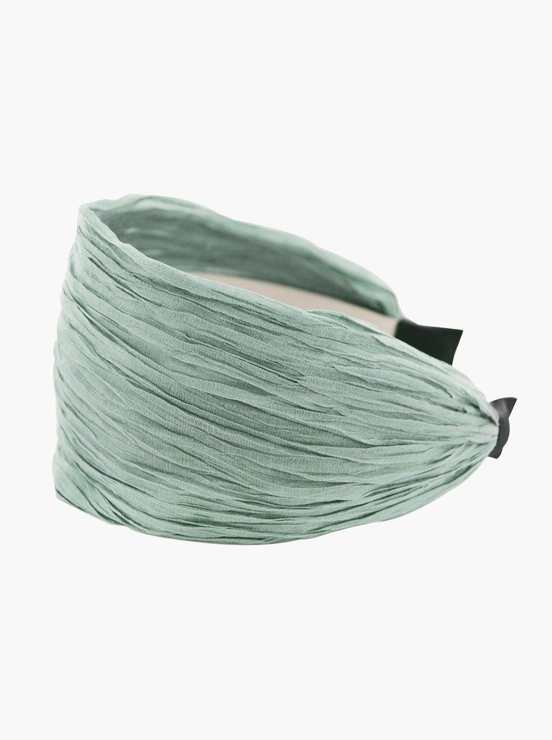 axy Large bandeau aspect tissu tissu plissé Série 32B Hair Band En 4 couleurs image 2