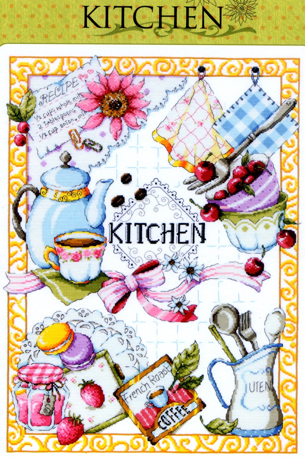 Kitchen Sodastitch Counted Cross Stitch Kit Sodastitch Etsy
