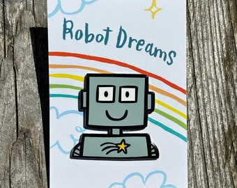 Tin robot pin!