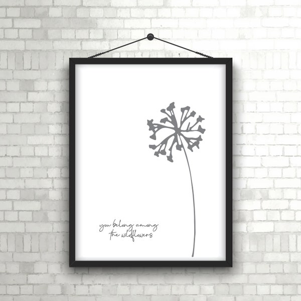 Tom Petty Wildflowers Song Lyric Quality Art Print - Various Printed Sizes OR Download to Print Yourself