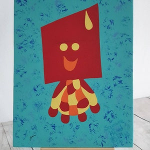 Gemälde Leinwand schrullig Spaß Kunst Charaktere Designs