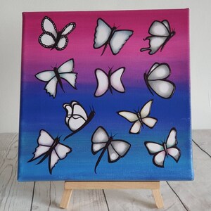 Butterfly Canvas Collage Artwork painting wall art