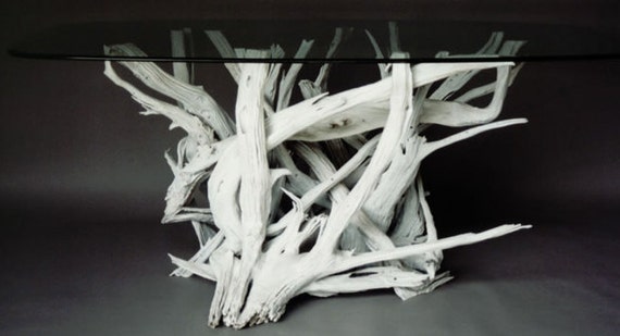 Medium Driftwood Dining Table Handmade From Reclaimed Etsy