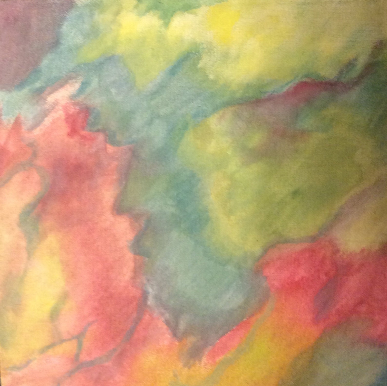 Muted Colors Abstract Painting Abstract Art 12 X Etsy