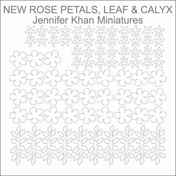Dollhouse miniature DIY laser cut 1//12th scale calyx