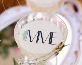 Send your own Logo or monogram-Edible Cocktail Toppers: Send Your Design