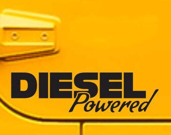 Diesel Powered Bumper Sticker Vinyl Decal Car Sticker Coal Roller Work Truck Turbo Diesel Engine Sticker