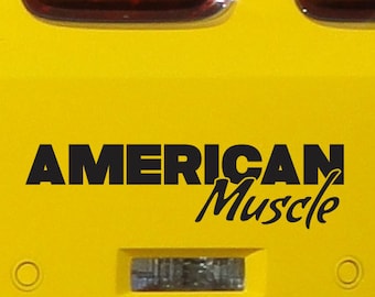 American Muscle Bumper Sticker Vinyl Decal USA Muscle Off Road Coal Roller Truck 4x4 Car Decal 5.0 L V8 Cars