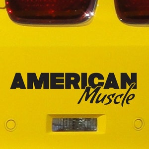 American Muscle Bumper Sticker Vinyl Decal USA Muscle Off Road Coal Roller Truck 4x4 Car Decal 5.0 L V8 Cars