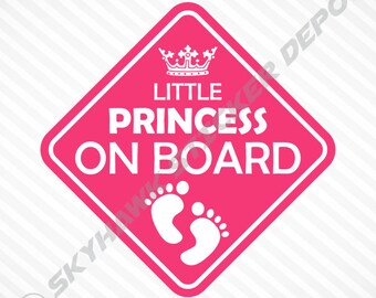 Free Free 90 Little Princess On Board Svg SVG PNG EPS DXF File
