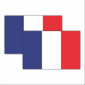 2 Pcs French Flag Sticker Vinyl Decal France Country Sticker Car Truck SUV Sticker Macbook pro Air Sticker FR Euro ill