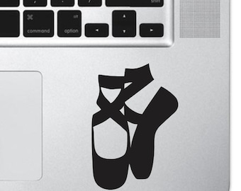 Ballet Shoe Slipper Sticker Decal MacBook Pro Air 13" 15" 17" Keyboard Keypad Mousepad Trackpad Laptop Retro Vintage Ballerina Dancer Decal