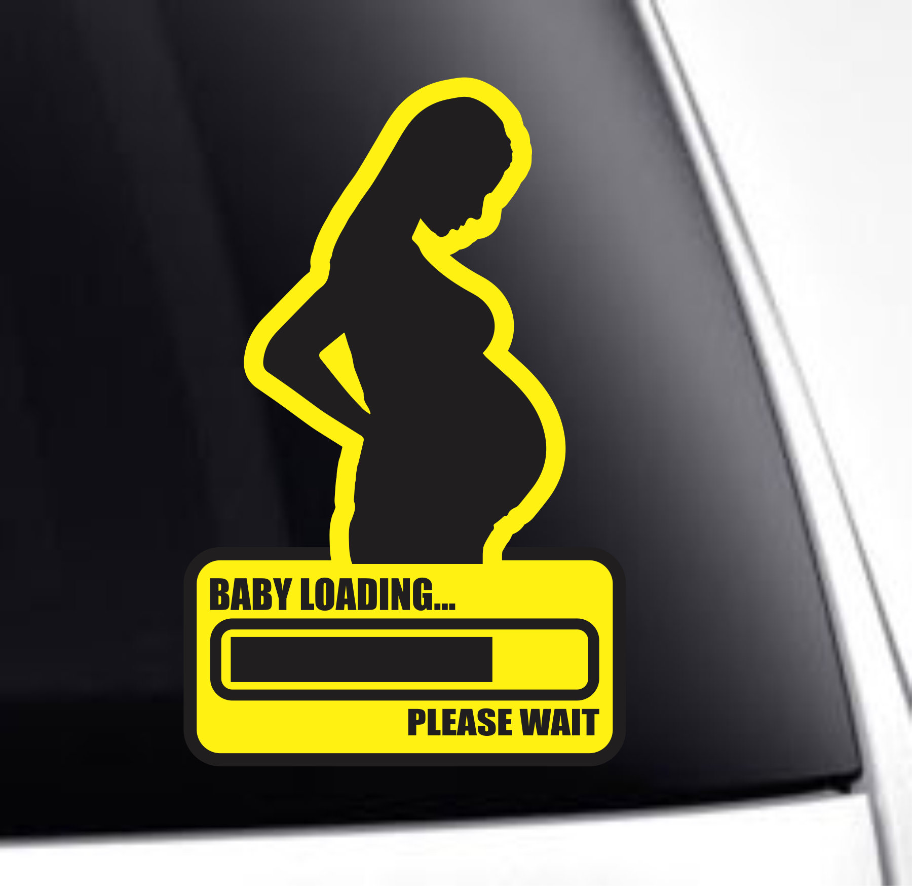Baby Loading Please Wait Bumper Sticker Vinyl Decal ,cute Mother ...