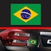 Brazilian Shocker Sticker Decal Vinyl Brasil Brazil Vinyl Made In USA