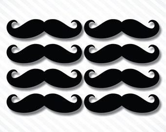 Mustache Die Cut Vinyl Sticker Set Of 8 Vinyl Decal Coffe Cup Sticker Car Truck SUV Sticker Macbook Pro Air Sticker Laptop iPad Sticker