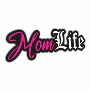 Mom Life Sticker Vinyl Decal #momlife Bumper Sticker Mother&#39;s Day Car Truck SUV Window Sticker - 7.5&quot;