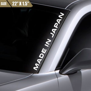 Made In Japan Windshield Sticker Vinyl Window Decal Japanese Sport Car JDM Hatchback Car Sticker