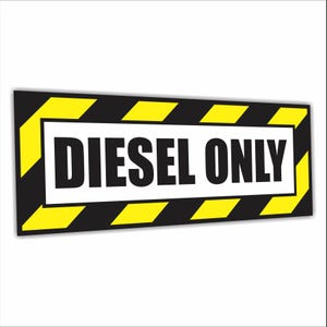 4 Pcs Diesel Only Sticker Vinyl Decal Diesel Truck Car Decal Gas Cap Decal Coal Roller Decal