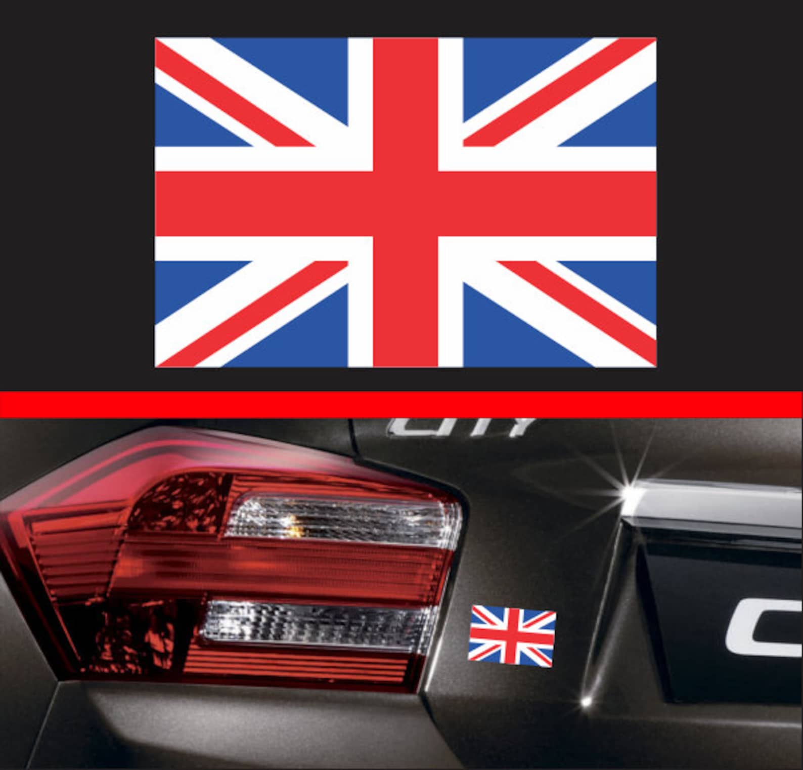 4 British Flag Sticker Vinyl Decal England United Etsy