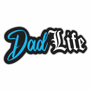 Dad Life ステッカー ビニール デカール #dadlife ステッカー 父の日ギフト 車 トラック SUV ウィンドウ バイク ステッカー - 7.5 インチ
