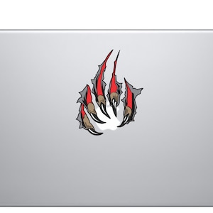 Monster Claw Macbook Air Pro Sticker Vinyl Decal Skin 13&quot; 15&quot; 17&quot; Skin Decal Laptop Sticker Wolf Tiger Bear Claw Sticker Car Fender Graphics
