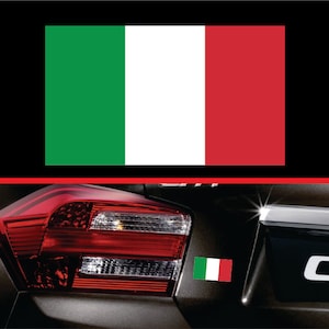 Sticker drapeau italien 4 pouces Sticker Italie Rome Sticker voiture vinyle autocollant drapeau cadeau Sticker Macbook Sticker pour ordinateur portable