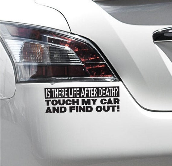 Don't Touch My Car Funny Bumper Sticker Vinyl Decal Turbo Sport Muscle Car  Warning Sticker Label Car Sticker JDM Dope Ill -  Israel