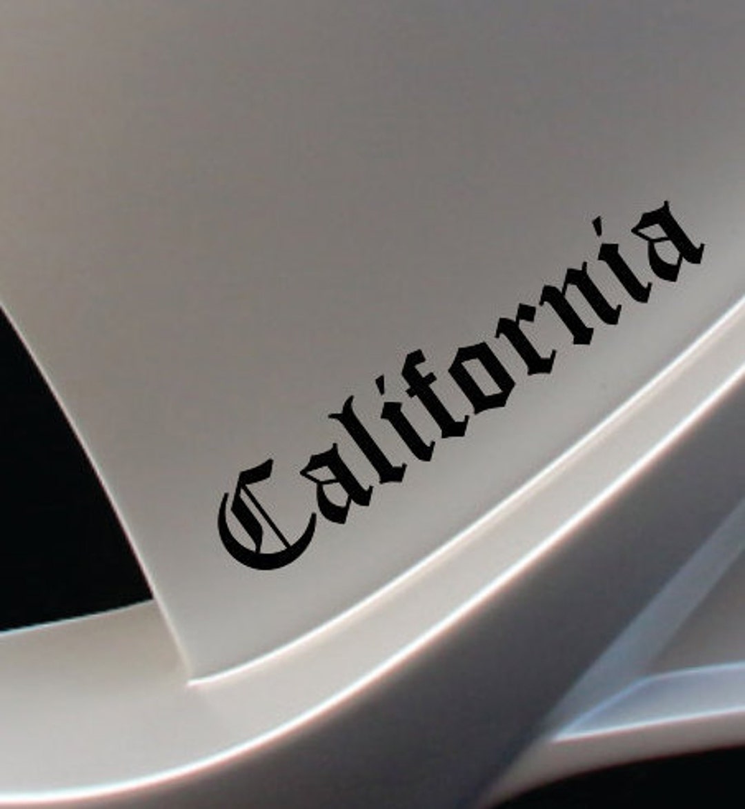 California State Self Adhesive Bumper Sticker Vinyl Decal CA United