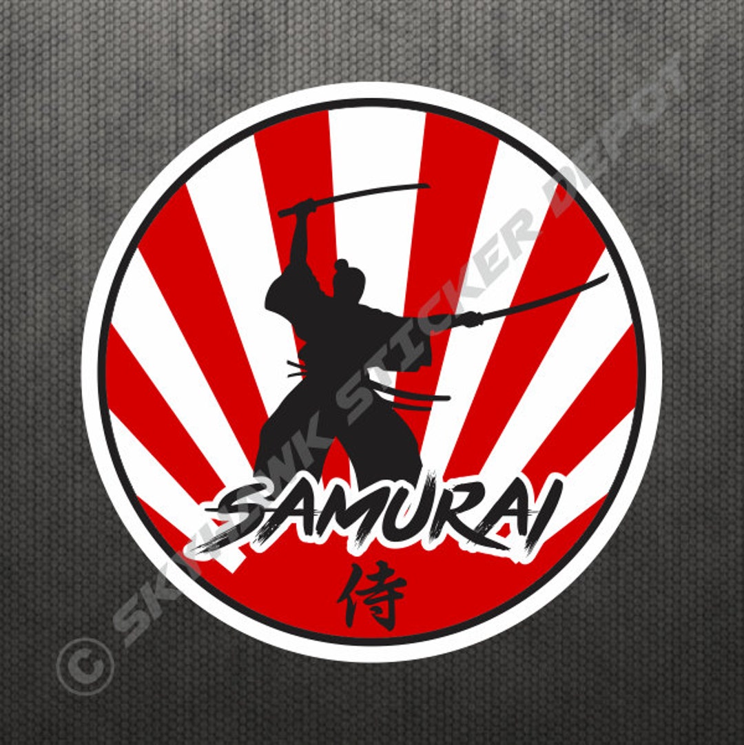 Rising Sun Samurai Jdm Sticker Vinyl Decal Japan Japanese Flag Etsy