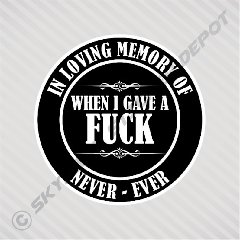 In Loving Memory, Funny Memorial Sticker Vinyl Decal Car Bumper Sticker Self Adhesive Vinyl Funny Prank Sticker Prank Gift JDM Fit Honda image 1