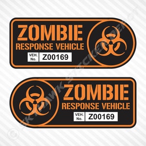 Zombie Walking Scary Dead Vinyl Decal 12" Sticker - Foto 12
