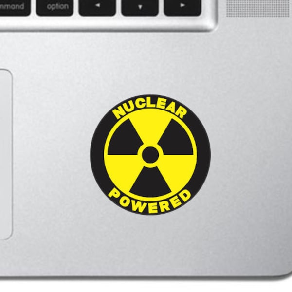 Nuclear Powered Decal For Macbook Keyboard Laptop Vinyl Sticker Skin Track Pad MacBook Pro Air Decal 13" 15" 17" Apple iPad Decal Nuke