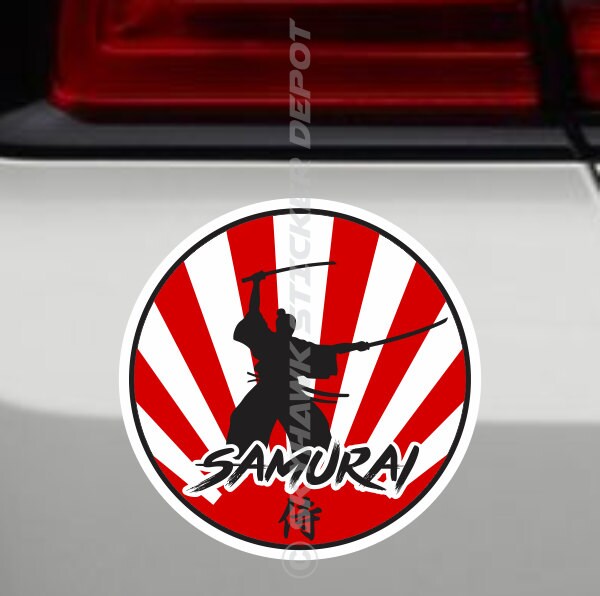Rising Sun Samurai JDM Sticker Vinyl Decal Japan Japanese Flag - Etsy