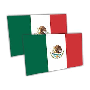 &quot;2 Stück Mexikanische Flagge Aufkleber Vinyl Aufkleber Mexiko selbstklebende Vinyl Autoaufkleber 4 &quot;Flagge Geschenk Macbook Laptop LKW LKW Fensteraufkleber.&quot;