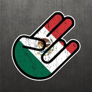 Shocker Mexican Flag Sticker Vinyl Decal Mexico Car Sticker Truck Macbook Laptop Decal Fits Ford Chevy Jeep Cars
