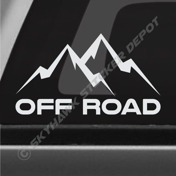 Off Road Mountain Bumper Sticker Vinile Decalcomania Car Window 4x4 Logo Rock Crawler Truck SUV