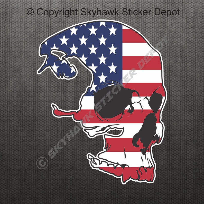 United States of America 50 star flag sticker peel off vinyl