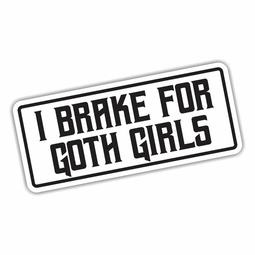 Anti-tailgating 7" X 3.25" Vinyl Sticker 8 thumbnail image