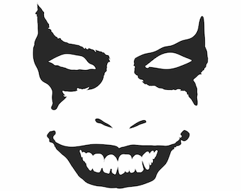 Joker Face Bumper Sticker Vinyl Decal Macbook Pro Air Sticker Skin Decal Car Truck Decal
