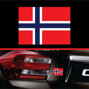 Norway Norwegian Flag Sticker Label Vinyl Decal Car Truck SUV Sticker Macbook Pro Sticker Macbook Air Decal Laptop Decal Window Decal