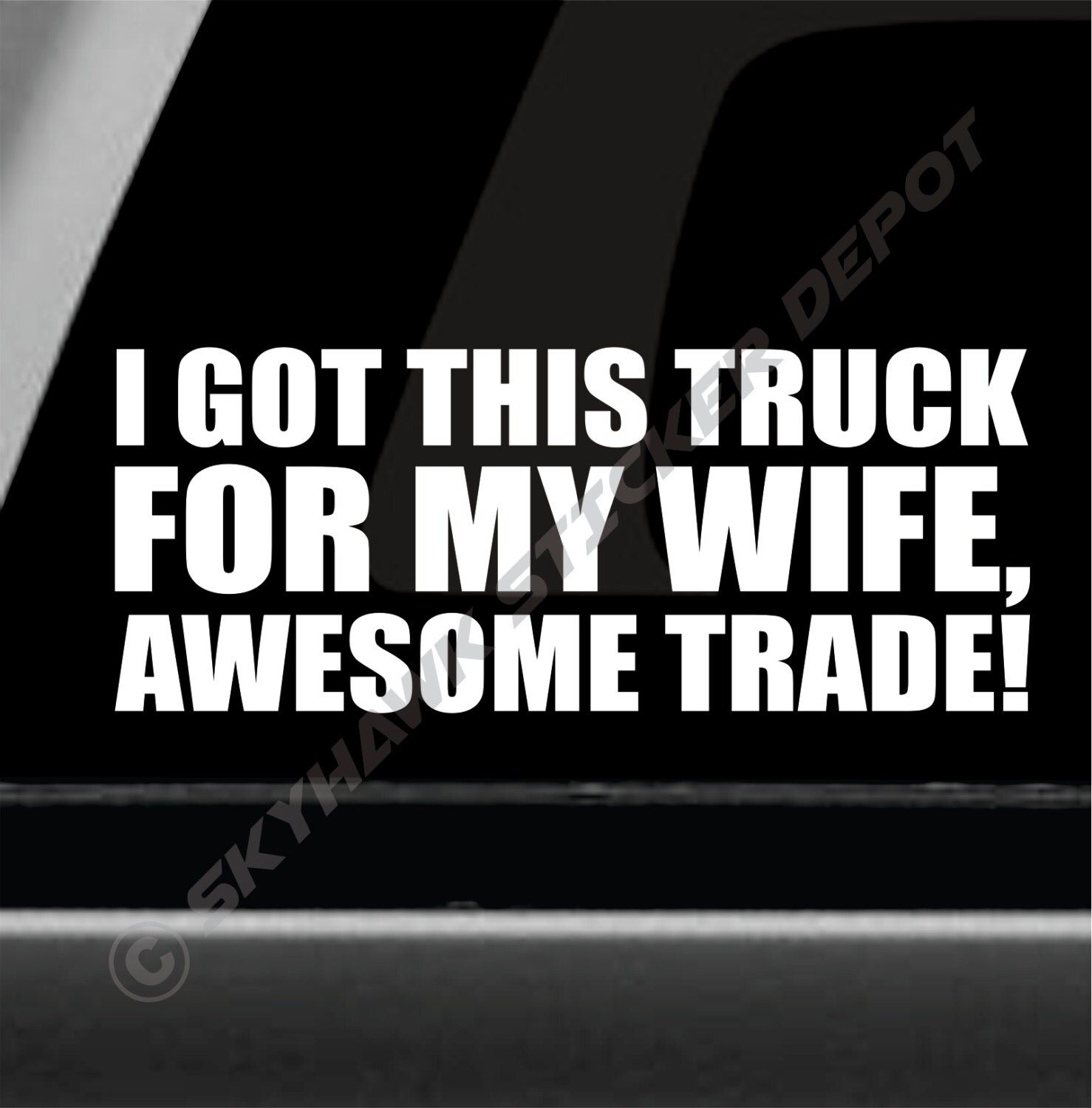 Funny 4x4 stickers deals