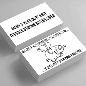 Funny Bad Parking-visitekaartjes (verpakking van 25): You Suck At Parking Funny Joke Gag Notes-kaarten nep parkeerkaartje grappige wenskaart