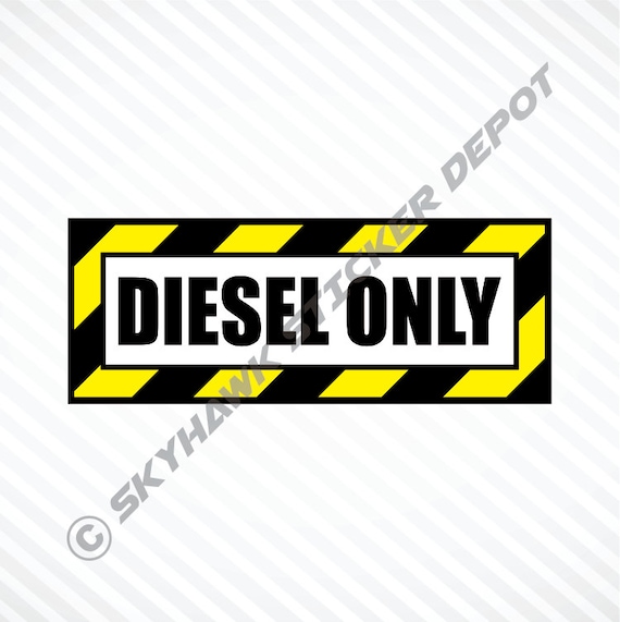 Diesel Nur Sticker Vinyl Aufkleber Diesel Truck Auto Aufkleber Gas Cap  Aufkleber Kohle Roller Aufkleber - .de